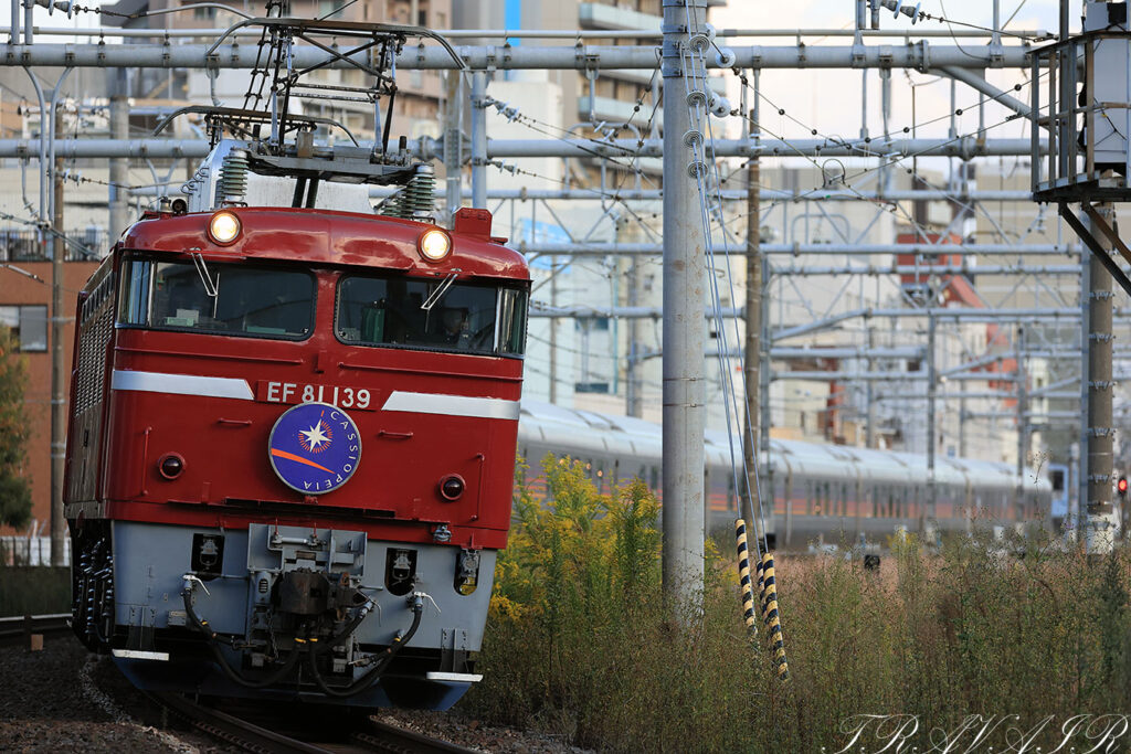 10/29)EF81-139カシオペア紀行と2092レ | TRAVAIR Railway Photograph