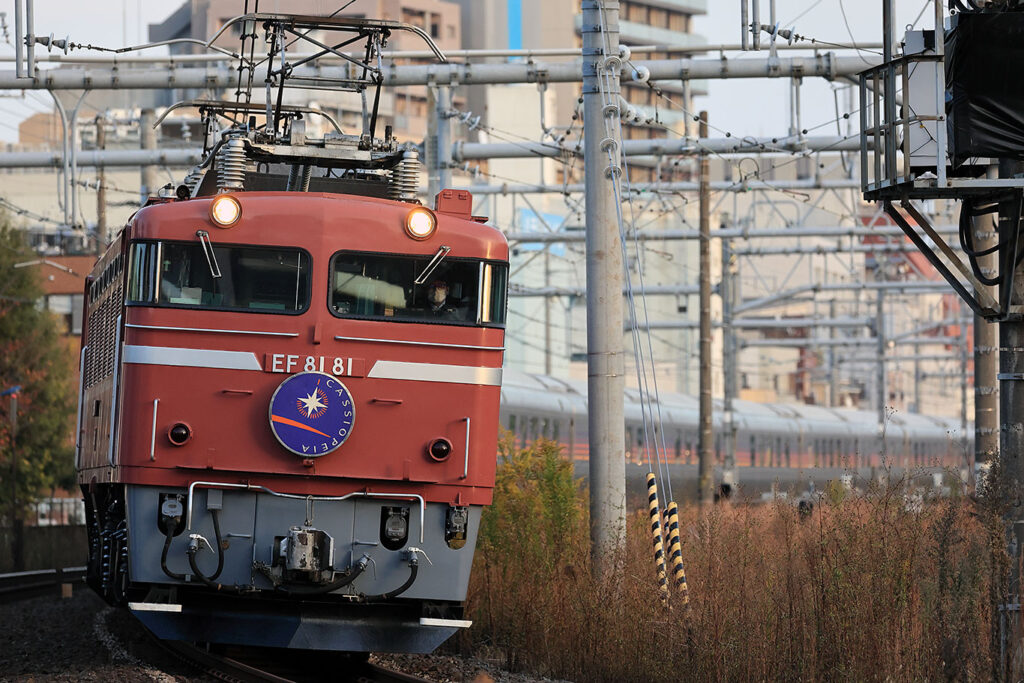 11/19)EF81-81のカシオペアを尾久で | TRAVAIR Railway Photograph