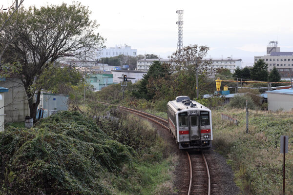 根室駅に向かう