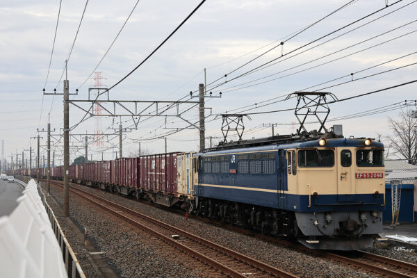EF65-2096 75レ 新三郷～三郷間