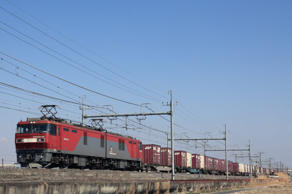 EH500-40 3086レ 栗橋~東鷲宮
